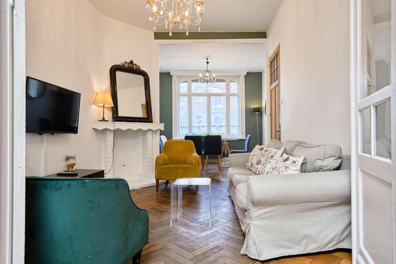 Beautiful 1900 House Full Equipped, 4Bdrm+ Garden! Lägenhet Lambersart Exteriör bild
